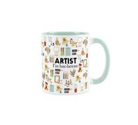 Purely Home Artist Mug - Humorous Artwork Trades Funny Novelty Gift For Painters- Tea/coffee Hot Drinks Mint Green Ceramic Cup Present