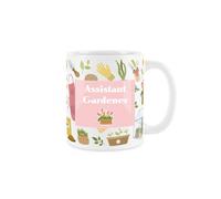 Purely Home Assistant Gardener Tulips Mug - Gardening White Coffee/tea Gift 11Oz