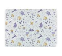 Purely Home Autumn Leaves Worktop Protector - Large Textured Glass Chopping Board
