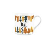 Purely Home Autumn Trees Dad Mug - Fine Bone China White Mug Coffee/Tea Present Gift for Dads