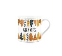 Purely Home Autumn Trees Gramps Mug - Fine Bone China White Mug Coffee/Tea Present Gift for Grandparents