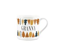 Purely Home Autumn Trees Granny Mug - Mothers Day Gift for Grannies Bone China Mug - Tea/Coffee Hot Drinks Cup Present