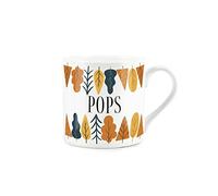 Purely Home Autumn Trees Pops Mug - Fine Bone China White Mug Coffee/Tea Present Gift for Fathers & Grandparents