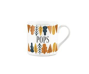 Purely Home Autumn Trees Pops Mug - Fine Bone China White Mug Coffee/Tea Present Gift for Fathers & Grandparents