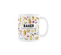 Purely Home Baker Mug - Humourous Trades Funny Novelty Gift - Tea/coffee Hot Drinks White Ceramic Cup Present For Bakers/bakery Workers
