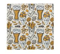 Purely Home Bar Board Large Square Glass Worktop Protector - Pub Drinks & Snacks Kitchen Gifts For Him - Smooth Chopping Board