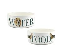 Purely Home Beagle Food & Water Bowl Set By Rhiannon Chauncey