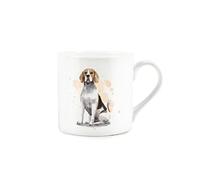 Purely Home Beagle Mug - Bone China White Coffee/Tea Present Gift for Dog Lovers