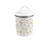 Purely Home Bee Meadow Canister - Medium Metal Kitchen Storage Tin with Handle