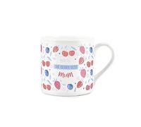 Purely Home Berry Best Mum Mug - Fine Bone China White Coffee/Tea Present Gift