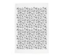 Purely Home Black & White Camping Tea Towel - Panama Cotton Outdoorsy Kitchen Gift