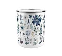 Purely Home Blue Pastel Flowers Kitchen Utensil Holder