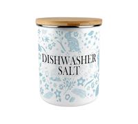 Purely Home Blue Rabbits Dishwasher Salt Storage Canister - Wildlife & Nature 2.7L Extra-Large Enamel Kitchen & Cleaning Tin Gifts