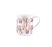 Purely Home Blueberry Print Mug - Painted Florals Collection - Small Fine Bone China White Mug Present Gift