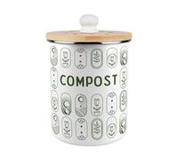 Purely Home Boho Minimalism Compost Caddy - Enamel 2L Kitchen Food Waste Bin