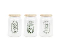 Purely Home - Boho Minimalism - Tea, Coffee & Sugar Canister - Kitchen Storage Jars