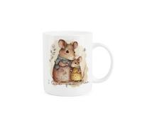 Purely Home Bone China Mouse Love You Mug - Mum Cup For Mothers Day