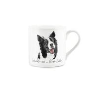 Purely Home Border Collie Mug - Lifes Better With A Border Collie Bone China White Mug - Tea/coffee Gift For Dog Lovers
