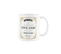 Purely Home Born in 1946 Mug - Vintage Design Present - Tea/Coffee Ceramic Drinks Cup Novelty Gifts for Birthdays