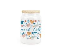 Purely Home - Botanical Chickens - Decaf Coffee Canister - Kitchen Storage Jar