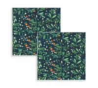 Purely Home Botanical Mistletoe Mini Hot Pot Stands - Set Of 2