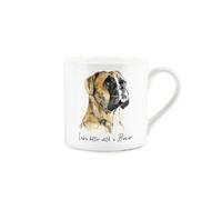 Purely Home Boxer Mug - Lifes Better With A Boxer Bone China White Mug - Tea/coffee Gift For Dog Lovers