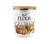 Purely Home Bread Flour Canister Bakery Storage Jar - Extra Large Food Kitchen Container - Novelty Patterned Baking Homewares Gifts