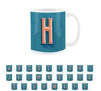 Purely Home Brewery Alphabet Letter H Mug - White Coffee Tea Present Personalised Initial Gift