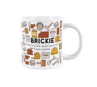 Purely Home Brickie Jumbo Mug - Novelty Extra Large Mug Gifts for Builders/Bricklayers - Ceramic Tea/Coffee Cup