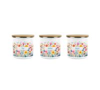 Purely Home - Bright Florals - Tea, Coffee & Sugar Canisters - Kitchen Storage Jars (Medium)