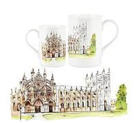 Purely Home British Landscapes Range - Westminster Abbey Design Mug by Rhiannon Chauncey - Fine Bone China Mug Coffee/Tea Gift