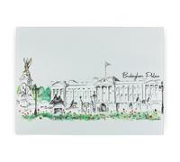 Purely Home Buckingham Palace Worktop Protector - Large Textured Glass Chopping Board