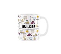 Purely Home Builder Mug - Humorous Digger Driver Funny Novelty Tradesman Gift - Tea/Coffee Hot Drinks White Ceramic Cup Present