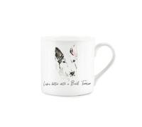 Purely Home Bull Terrier Mug - Lifes Better With A Bull Terrier Bone China White Mug - Tea/coffee Gift For Dog Lovers