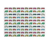 Purely Home Campervans Large Smooth Glass Worktop Protector - Novelty Kitchen Chopping Board