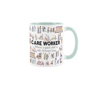 Purely Home Care Worker Mug - Humourous Trades Funny Novelty Gift - Tea/Coffee Mint Ceramic Cup Present for Healthcare Staff