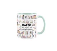 Purely Home Carer Mug - Humourous Trades Funny Novelty Gift - Tea/coffee Mint Ceramic Cup Present For Healthcare Workers/staff