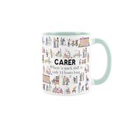 Purely Home Carer Mug - Humourous Trades Funny Novelty Gift - Tea/Coffee Mint Ceramic Cup Present for Healthcare Workers/Staff