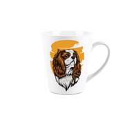 Purely Home Cavalier King Charles Spaniel Mug - Majestic Dog Gift Small Latte Mug - Ceramic White Tea/Coffee Present for Dog Lovers