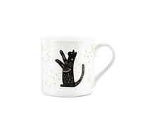 Purely Home Celestial Cat Star Constellation Mug - Bone China White Coffee/Tea Present Gift