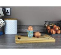 Purely Home Ceramic Breakfast Egg Cups - Novelty Kitchen Gift Box Set Of 2