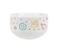 Purely Home Ceramic Snack Bowl 1pc - Video Games 650ml Decorative Dinnerware Bowl for Snacks/Sweets, Gaming Icons