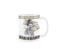 Purely Home Charlie Chaplin Mug - Film Reel Design White Tea Coffee Memorabilia Gift Present Mug