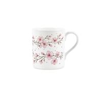 Purely Home Cherry Blossom Bone China Mug - Small Pink Floral 250ml Tea/Coffee Cup Gifts for Her