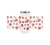 Purely Home Cherry Fruits Drinking Can Flask With Straw