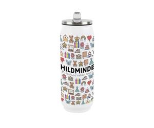 Purely Home Childminder Flask with Straw - Novelty Gifts for Babysitters - Reusable Stainless-Steel Cold Drinks Travel Mug 500ml (17 fl oz)