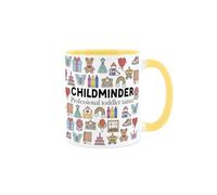 Purely Home Childminder Mug - Humorous Nanny/Babysitter Themed Novelty Gifts - Tea/Coffee Hot Drinks Red Ceramic Cup Present