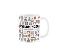 Purely Home Childminder Mug - Humorous Nanny/Babysitter Themed Novelty Gifts - Tea/Coffee Hot Drinks White Ceramic Cup Present