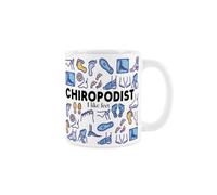 Purely Home Chiropodist Mug - Humorous Foot Treatments & Heathcare Themed Novelty Gifts - Tea/coffee Hot Drinks Lilac Ceramic Cup Present
