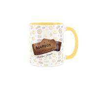 Purely Home Chocolate Bourbon Ceramic Mug - Novelty British Biscuits/Cookie Print - Tea Coffee Gift/Present Mug